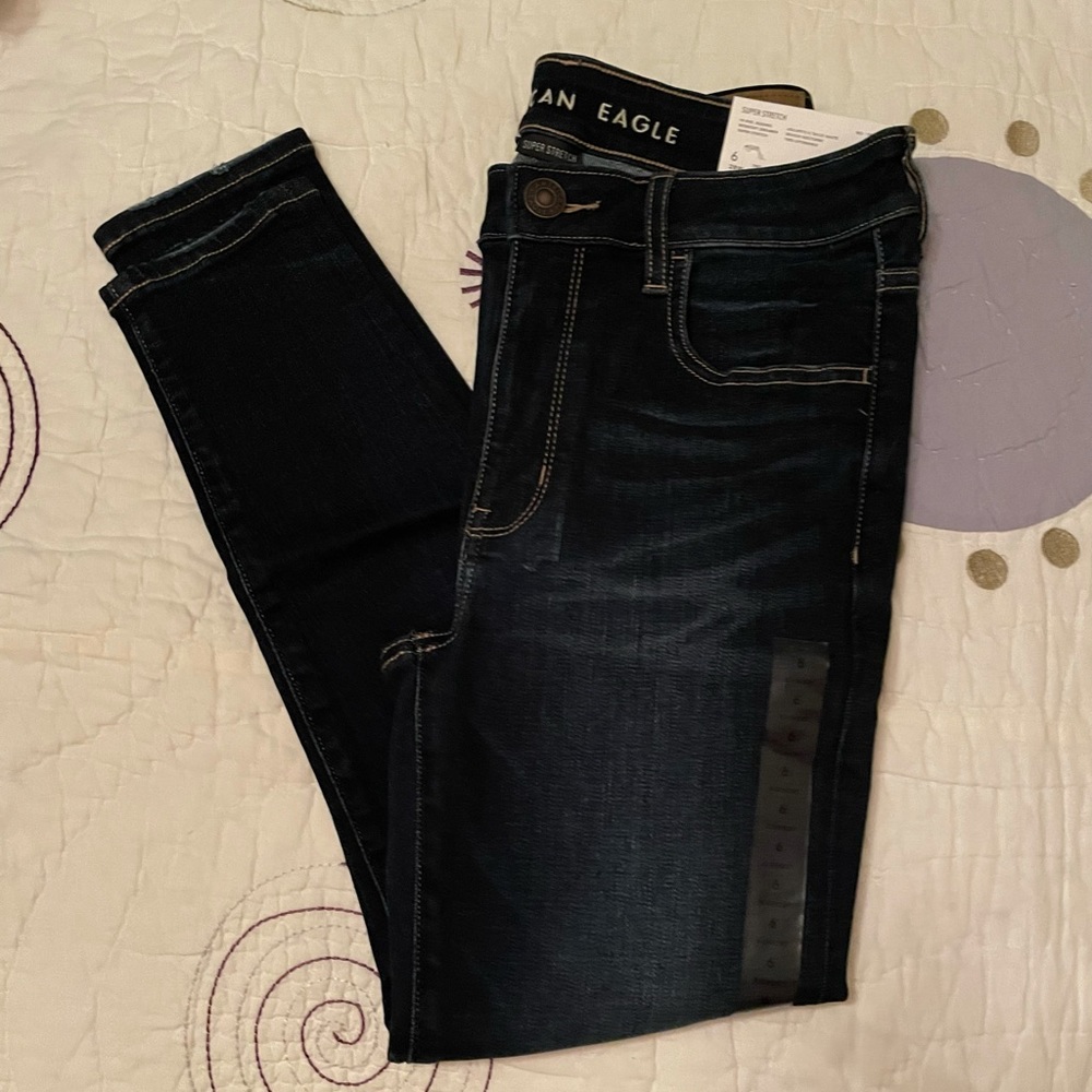 AE NWT Super Stretch Jegging Jeans 6 X-Short